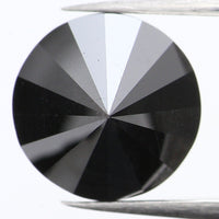 3.00 Ct Natural Loose Diamond, Black Color Diamond, Round Diamond, Round Brilliant Cut Diamond, Sparkling Diamond, Rustic Diamond L398
