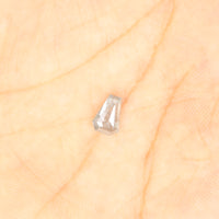 0.80 Ct Natural Loose Diamond, Coffin Cut Diamond, Grey Diamond, Rustic Diamond, Antique Diamond, Real Diamond, Minimal Diamond KDL9673