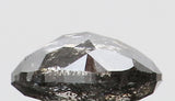 0.68 Ct Natural Loose Diamond Oval Black Grey Salt And Pepper Color I3 Clarity 5.90 MM KDL8745