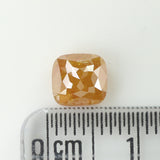 1.50 CT Natural Loose Diamond Cushion Yellow Brown Color 6.15 MM KDL9258