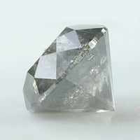 2.11 Ct Natural Loose Diamond Round Black Grey Salt And Pepper Color I3 Clarity 7.50 MM KDK1991