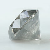2.11 Ct Natural Loose Diamond Round Black Grey Salt And Pepper Color I3 Clarity 7.50 MM KDK1991
