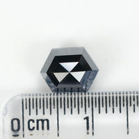 2.28 Ct Natural Loose Diamond, Hexagon Diamond, Black Diamond, Hexagon Cut Diamond, Polished Diamond, Rose Cut Diamond Rustic Diamond KDL9576