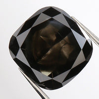 IGI CERTIFIED 1.54 Ct Natural Loose Diamond Square Cushion Modified Brilliant Black Color 7.16 MM KDL9398
