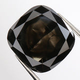 IGI CERTIFIED 1.54 Ct Natural Loose Diamond Square Cushion Modified Brilliant Black Color 7.16 MM KDL9398