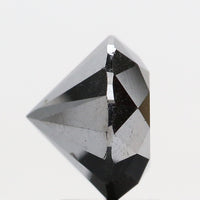 3.76 Ct Natural Loose Diamond Round Black Color 9.30 MM KDL8487