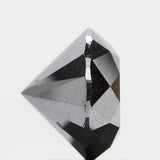 3.76 Ct Natural Loose Diamond Round Black Color 9.30 MM KDL8487