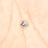 0.78 Ct Natural Loose Diamond, Shield Cut Diamond, Black Color Diamond, Rose Cut Diamond, Real Rustic Diamond, Antique Diamond KDK2266