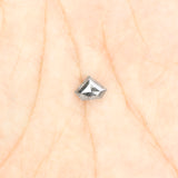 0.78 Ct Natural Loose Diamond, Shield Cut Diamond, Black Color Diamond, Rose Cut Diamond, Real Rustic Diamond, Antique Diamond KDK2266