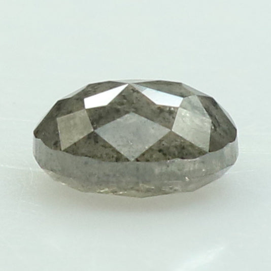 1.17 CT Natural Loose Oval Shape Diamond Salt And Pepper Oval Rose Cut Diamond 6.70 MM Black Grey Color Oval Shape Rose Cut Diamond QL8693