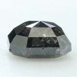 2.68 Ct Natural Loose Diamond Radiant Black Grey Color I3 Clarity 8.00 MM kdL8258