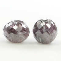 0.88 CT Faceted Bead Diamond, Natural Loose Diamond, Pink Bead Diamond, Faceted Diamond Bead, Beads Loose Diamond, Beads For Necklace L9898