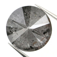 1.69 Ct Natural Loose Diamond, Round Brilliant Cut, Salt Pepper Diamond, Black Diamond, Gray Diamond, Rustic Diamond, Round Diamond KDL9282