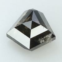 0.96 Ct Natural Loose Diamond Shield Black Grey Color I3 Clarity 7.15 MM KDK2040