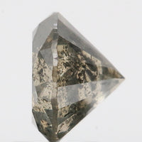 2.43 Ct Natural Loose Diamond Round Yellow Green Salt And Pepper Color I3 Clarity 8.20 MM KDL8553