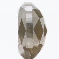 2.77 Ct Natural Loose Diamond Oval Greenish Brown  I3 Clarity 8.75 MM KDK2155