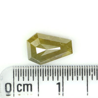 1.96 Ct Natural Loose Diamond, Coffin Cut Diamond, Yellow Diamond, Rustic Diamond, Antique Diamond, Real Diamond, Minimal Diamond KDL9586