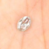 0.57 Ct Natural Loose Diamond, Oval Diamond, Salt And Pepper Diamond, Black Grey Diamond, Oval Cut Diamond, Rustic Diamond KDL9614