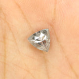 1.62 Ct Natural Loose Diamond, Triangle Diamond, Grey Diamond, Black Diamond, Salt Pepper Diamond, Geometric Diamond, Rose Cut Diamond KDL128
