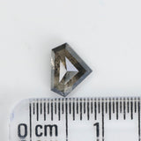0.89 Ct Natural Loose Diamond, Shield Diamond, Salt And Pepper Diamond, Black Diamond, Grey Diamond, Shield Cut Diamond, Real Diamond KDL9565