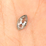 0.54 Ct Natural Loose Diamond, Marquise Diamond, Black Diamond, Gray Diamond, Salt And Pepper, Polished Diamond, Rustic Diamond KDL348