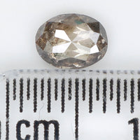 0.36 Ct Natural Loose Diamond, Oval Diamond, Black Diamond, Grey Diamond, Salt and Pepper Diamond, Antique Diamond, Real Diamond L414