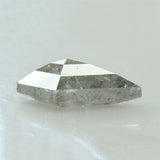 0.98 Ct Natural Loose Diamond Kite Black Grey Salt And Pepper Color I3 Clarity 9.70 MM KR2027 BKK