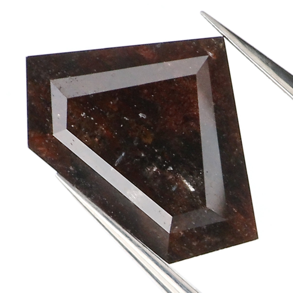 1.35 CT Natural Loose Shield Shape Diamond Brown Color Shield Cut Diamond 6.55 MM Natural Loose Brown Color Shield Rose Cut Diamond LQ9419