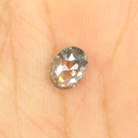 0.71 Ct Natural Loose Diamond, Oval Diamond, Black Diamond, Grey Diamond, Salt and Pepper Diamond, Antique Diamond, Real Diamond KDL339