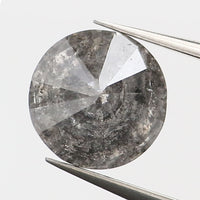 0.77 CT Natural Loose Diamond Round Black Grey Salt And Pepper Color 5.63 MM KDL9333