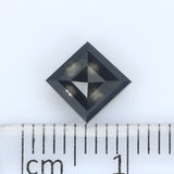 IGI CERTIFIED 1.33 Ct Natural Loose Diamond Modified Princess Cut Natural Black Color 5.84 MM KDL8961