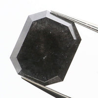 1.99 CT Natural Loose Diamond Emerald Black Grey Color 7.55 MM KDL9203