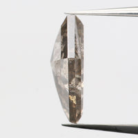 1.24 Ct Natural Loose Diamond Kite Black Brown Salt And Pepper Color 9.24 MM KDL9264