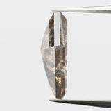 1.24 Ct Natural Loose Diamond Kite Black Brown Salt And Pepper Color 9.24 MM KDL9264