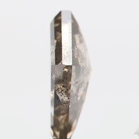 1.24 Ct Natural Loose Diamond Kite Black Brown Salt And Pepper Color 9.24 MM KDL9264