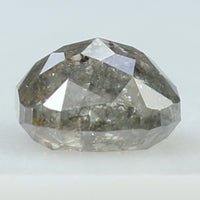 1.00 Ct Natural Loose Diamond Cushion Grey Salt And Pepper Color I3 Clarity 5.30 MM KDL8318