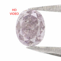 Natural Loose Oval Pink Color Diamond 0.29 CT 4.25 MM Oval Rose Cut Shape Diamond L6377