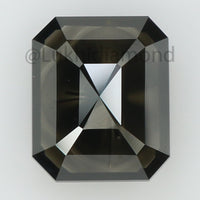 1.63 Ct Natural Loose Diamond Emerald Black Color I3 Clarity 7.80 MM KDL8372
