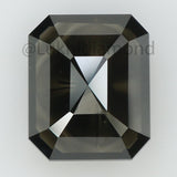 1.63 Ct Natural Loose Diamond Emerald Black Color I3 Clarity 7.80 MM KDL8372