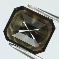 1.63 Ct Natural Loose Diamond Emerald Black Color I3 Clarity 7.80 MM KDL8372