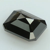 1.63 Ct Natural Loose Diamond Emerald Black Color I3 Clarity 7.80 MM KDL8372