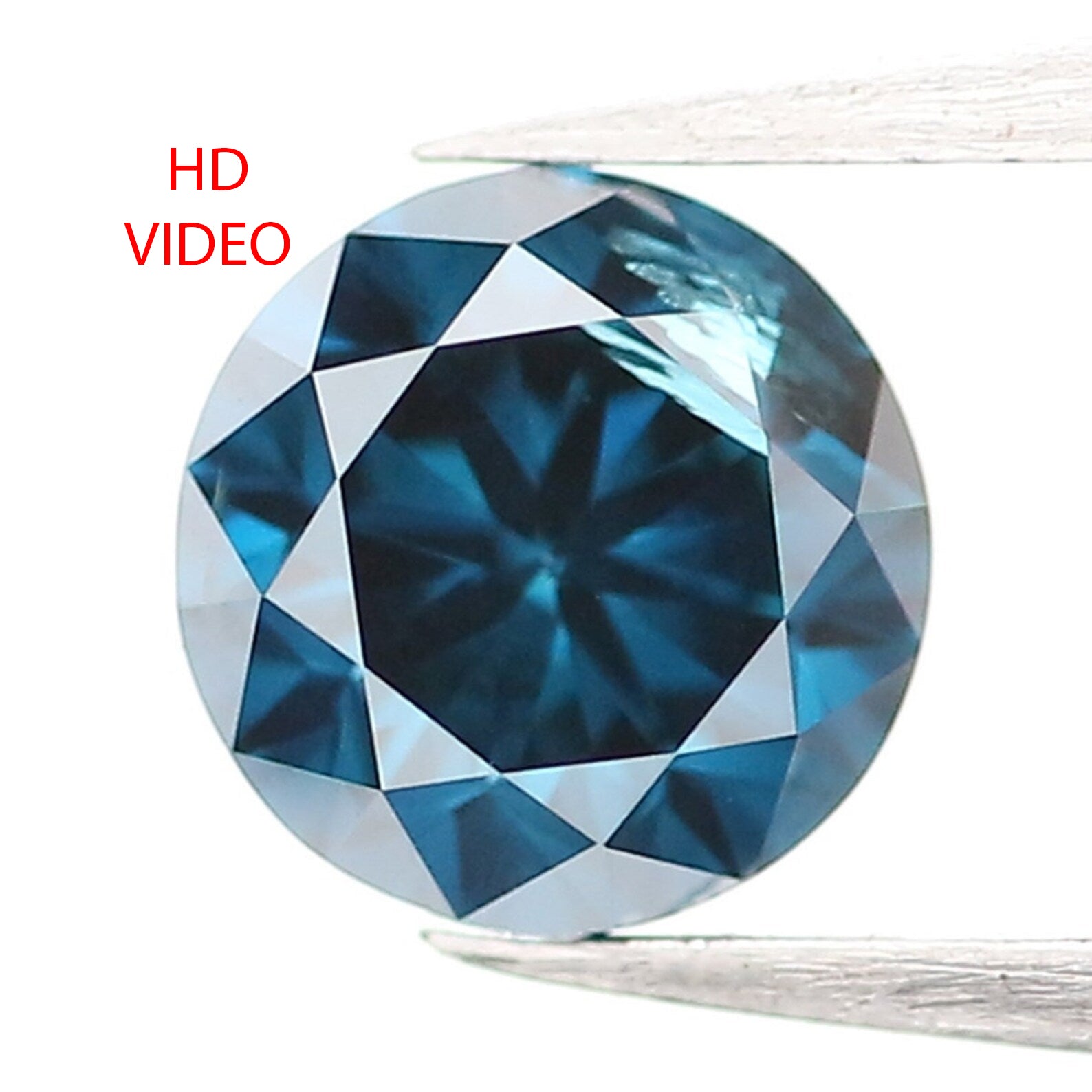 Natural Loose Round Blue Color Diamond 0.34 CT 4.40 MM Round Shape Brilliant Cut Diamond L931