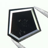 0.78 CT Natural Loose Diamond, Pentagon Cut Diamond, Black Diamond, Black Loose Pentagon Diamond, Rose Cut Diamond, Rustic Diamond L9608