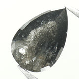 0.86 CT Natural Loose Diamond, Pear Diamond, Black Diamond, Rustic Diamond, Rose Cut Diamond, Pear Cut Diamond, Fancy Color Diamond KDL168