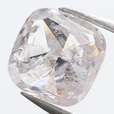 0.51 Ct Natural Loose Diamond, Cushion Diamond, Faint Pink Diamond, Polished Diamond, Real Diamond, Rustic Diamond, Antique Diamond L5761