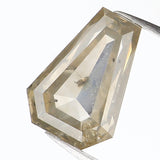 1.43 CT Natural Loose Diamond, Coffin Diamond, Grey Diamond, Yellow Diamond, Rose Cut Diamond, Coffin Cut Diamond, Fancy Color Diamond KDL387