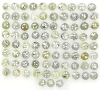 2.68 Ct Natural Loose Diamond, Round Rose Cut Diamond, Grey Diamond, Yellow Diamond, Rose Cut Diamond, Rustic Diamond, Real Diamond L092