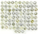 2.68 Ct Natural Loose Diamond, Round Rose Cut Diamond, Grey Diamond, Yellow Diamond, Rose Cut Diamond, Rustic Diamond, Real Diamond L092