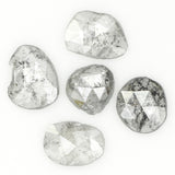 0.94 Ct Natural Loose Diamond, Slice Diamond, Salt And Pepper Diamond, Black Gray Diamond, Polki Diamond, Irregular Diamond, KR2319