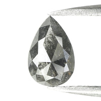 0.86 CT Natural Loose Diamond, Pear Diamond, Black Diamond, Rustic Diamond, Rose Cut Diamond, Pear Cut Diamond, Fancy Color Diamond KDL168